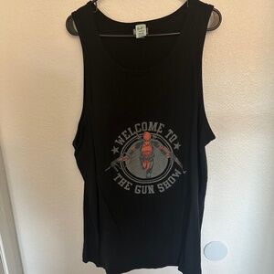 Marvel Deadpool Welcome To The Gun Show Action Portrait Tank Top XXL